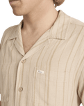 Exotica Stripe Shirt in Light Khaki