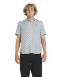 The RVCA Mens Va Monogram Shirt in Vintage Navy