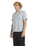 The RVCA Mens Va Monogram Shirt in Vintage Navy