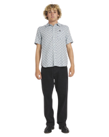 The RVCA Mens Va Monogram Shirt in Vintage Navy