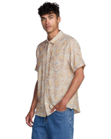 The RVCA Mens Exotica II Shirt in Natural