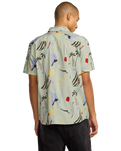 The RVCA Mens Craft Shirt in Green Tea