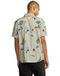 The RVCA Mens Craft Shirt in Green Tea