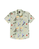 The RVCA Mens Craft Shirt in Green Tea