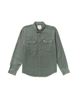 The RVCA Mens Vacancy Utility Shirt in Jade