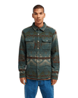 The RVCA Mens Dayshift Blanket Flannel Shirt in Hunter Green