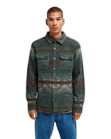 The RVCA Mens Dayshift Blanket Flannel Shirt in Hunter Green