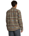 The RVCA Mens Dayshift Blanket Flannel Shirt in Mushroom
