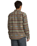 The RVCA Mens Dayshift Blanket Flannel Shirt in Mushroom