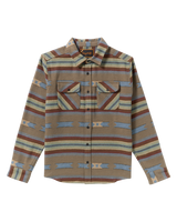 The RVCA Mens Dayshift Blanket Flannel Shirt in Mushroom