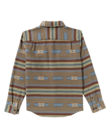 The RVCA Mens Dayshift Blanket Flannel Shirt in Mushroom