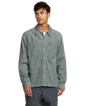 The RVCA Mens Adams Overshirt in Lead