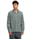 The RVCA Mens Adams Overshirt in Lead