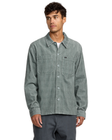 The RVCA Mens Adams Overshirt in Lead