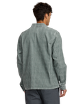 The RVCA Mens Adams Overshirt in Lead