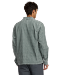 The RVCA Mens Adams Overshirt in Lead