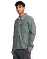 The RVCA Mens Adams Overshirt in Lead