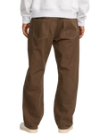 The RVCA Dayshift 5 Pocket Trousers in Bombay Brown | Available at Anns Cottage