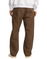 The RVCA Dayshift 5 Pocket Trousers in Bombay Brown | Available at Anns Cottage