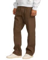 The RVCA Dayshift 5 Pocket Trousers in Bombay Brown | Available at Anns Cottage