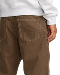 The RVCA Dayshift 5 Pocket Trousers in Bombay Brown | Available at Anns Cottage