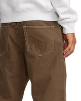 The RVCA Dayshift 5 Pocket Trousers in Bombay Brown | Available at Anns Cottage