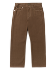 The RVCA Dayshift 5 Pocket Trousers in Bombay Brown | Available at Anns Cottage