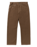 The RVCA Dayshift 5 Pocket Trousers in Bombay Brown | Available at Anns Cottage