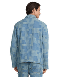 The RVCA Mens Boro Dayshift Jacket in Bleached Indigo