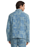 The RVCA Mens Boro Dayshift Jacket in Bleached Indigo