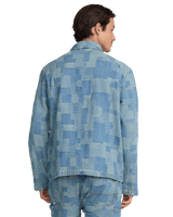 The RVCA Mens Boro Dayshift Jacket in Bleached Indigo