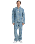 The RVCA Mens Boro Dayshift Jacket in Bleached Indigo