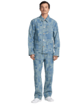 The RVCA Mens Boro Dayshift Jacket in Bleached Indigo
