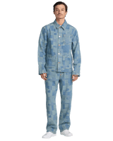 The RVCA Mens Boro Dayshift Jacket in Bleached Indigo