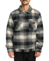 The RVCA Mens Dayshift Flannel Jacket in Black