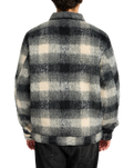 The RVCA Mens Dayshift Flannel Jacket in Black
