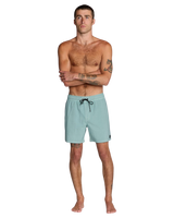 The RVCA Mens VA Pigment Boardshorts in Blue Haze