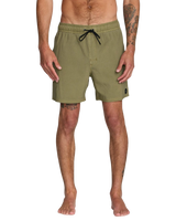 The RVCA Mens VA Pigment Boardshorts in Martini Olive