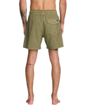 The RVCA Mens VA Pigment Boardshorts in Martini Olive
