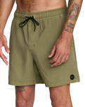 The RVCA Mens VA Pigment Boardshorts in Martini Olive
