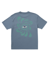 The RVCA Mens Lauryn Alvarez Eye Swirl T-Shirt in Vintage Navy