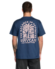 The RVCA Mens Palmgrove T-Shirt in Moody Blue