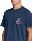 The RVCA Mens Palmgrove T-Shirt in Moody Blue