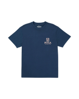 The RVCA Mens Palmgrove T-Shirt in Moody Blue