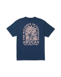 The RVCA Mens Palmgrove T-Shirt in Moody Blue