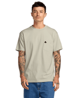 The RVCA Mens KSL Pocket T-Shirt in Ceramic