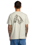 The RVCA Mens KSL Pocket T-Shirt in Ceramic