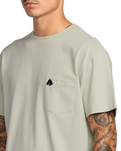 The RVCA Mens KSL Pocket T-Shirt in Ceramic
