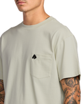 The RVCA Mens KSL Pocket T-Shirt in Ceramic