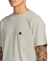 The RVCA Mens KSL Pocket T-Shirt in Ceramic